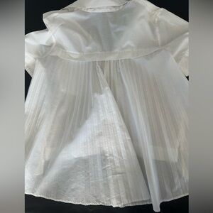 Pleated Back Button-Up